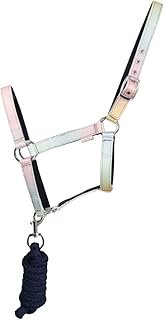 Little Rider Dazzling Dream Horse Headcollar and Leadrope (UK Size: Full) (Navy/Pastel)